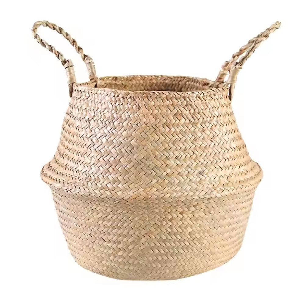 Nordic Style Seaweed Wicker Basket for Home Storage_6