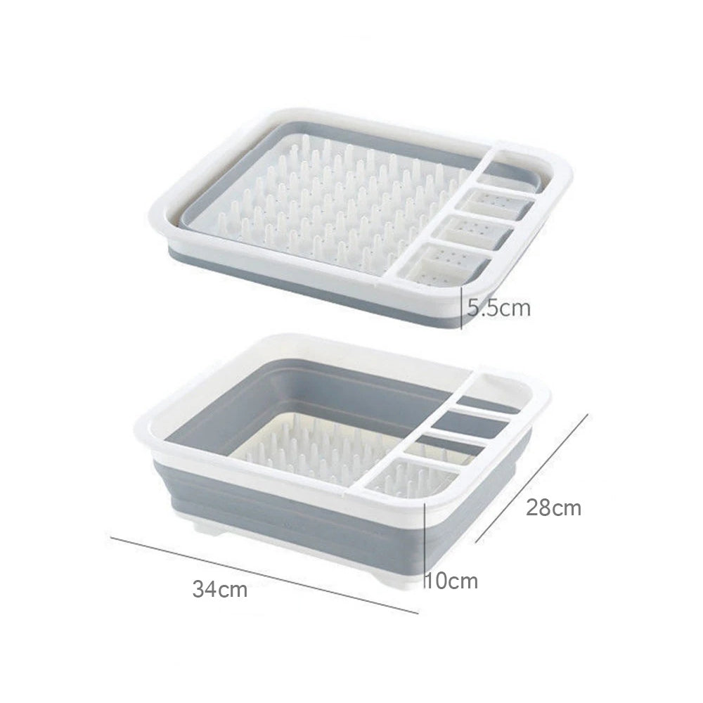 Foldable Kitchen Storage Rack Dishware Drain Rack_6