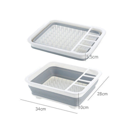 Foldable Kitchen Storage Rack Dishware Drain Rack_6