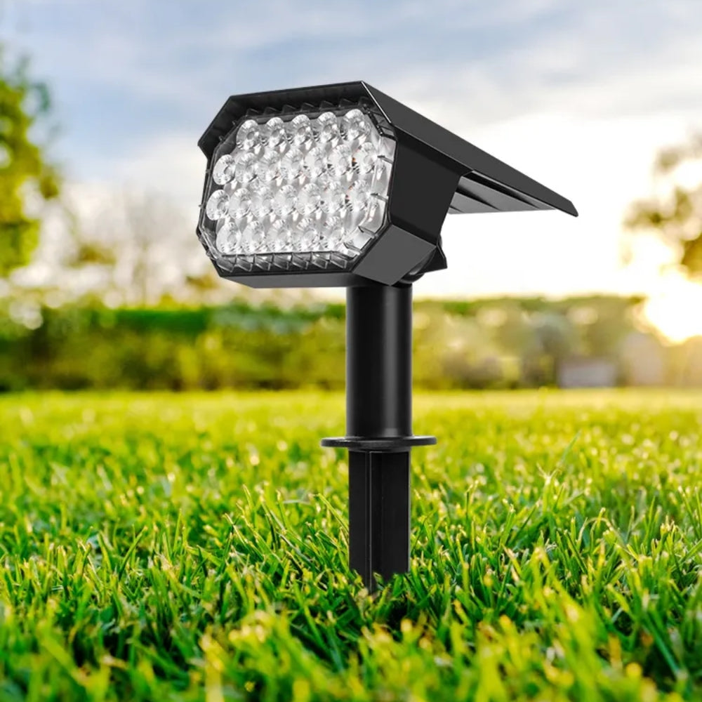 RGB Solar Spotlight Outdoor Solar Landscape Spot Powered Wall Lights Waterproof_3