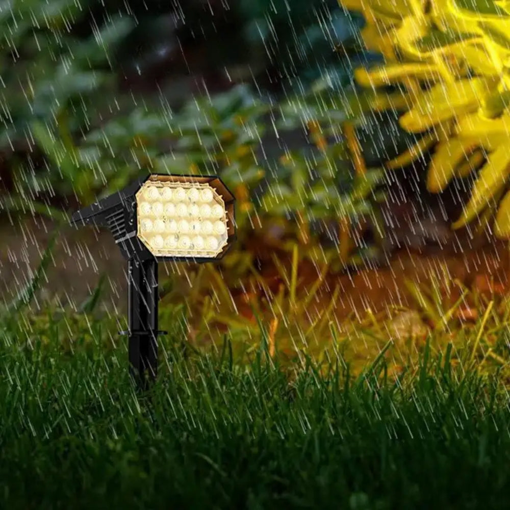 RGB Solar Spotlight Outdoor Solar Landscape Spot Powered Wall Lights Waterproof_2