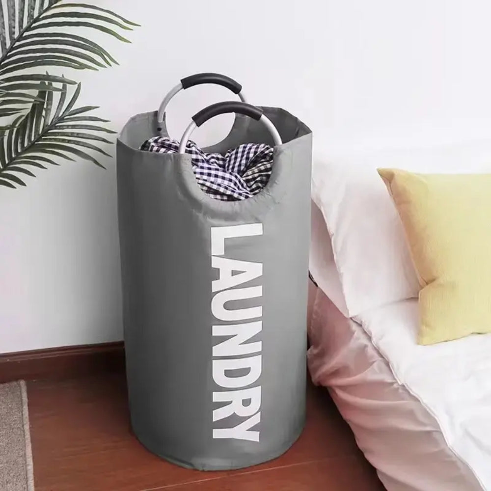 Laundry Basket Collapsible Clothes Hamper For Easy Storage And Standing Up Well_0