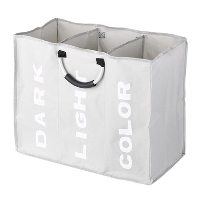 3 Grid Foldable Laundry Basket Bag Dirty Laundry Basket_6