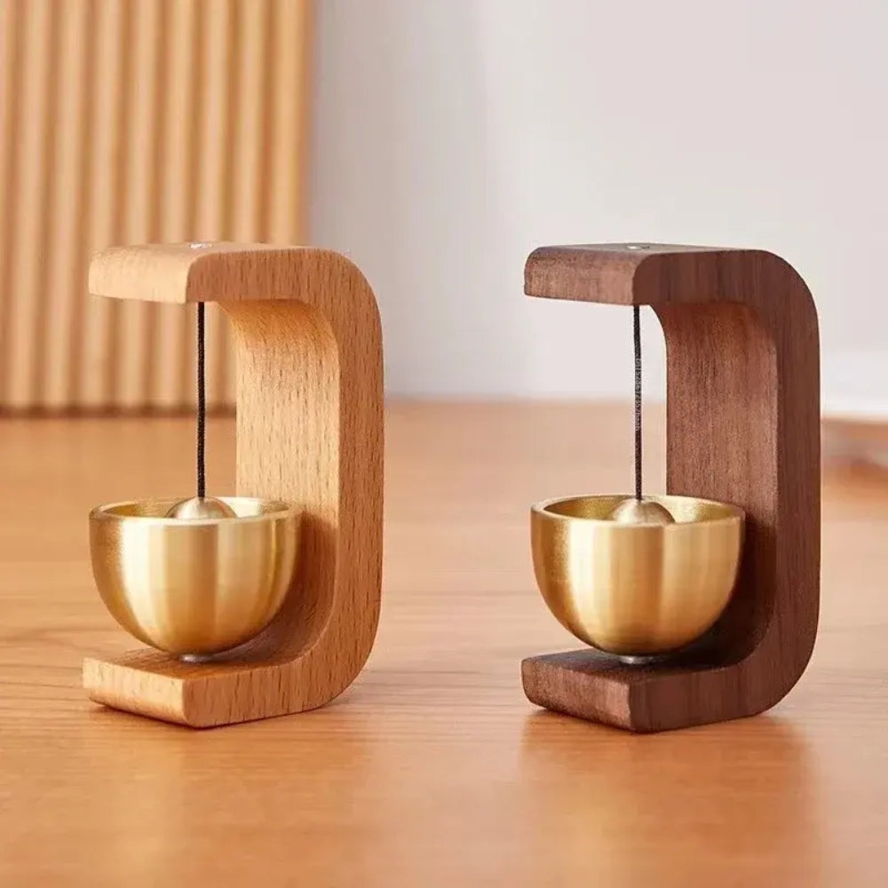 Japanese Wooden Wind Chimes Wireless Doorbell Entrance Door Bell_1