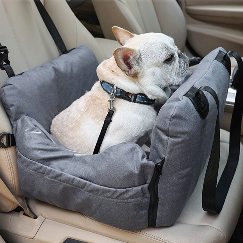 Dog Car Seat with Safety Belt Pet Booster Nest Cushion_3