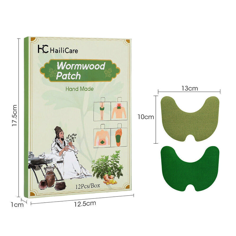 12/24 Count Warming Wormwood Herbal Plaster Heat Patches for Knees, Back, Neck, Shoulder_10